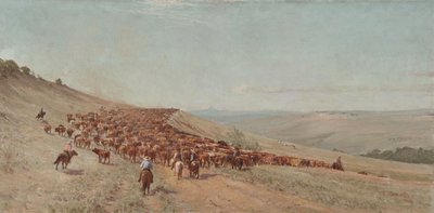Řízení stáda, 1904 od Charles Franklin Reaugh