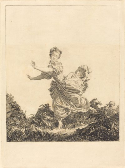Úmyslné úniky od Charles François Adrien Macret after Jean Honoré Fragonard