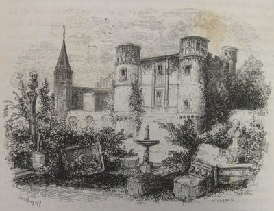 Zřícenina hradu Gaillon od Charles Francois Daubigny