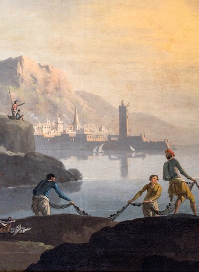 Námořní doprava, detail od Charles François Grenier de Lacroix