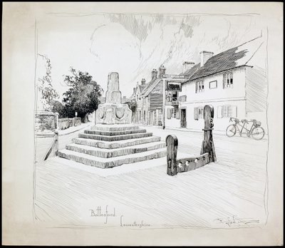 Bottesford Market Cross, Leicestershire, 1892-1933 od Charles George Harper