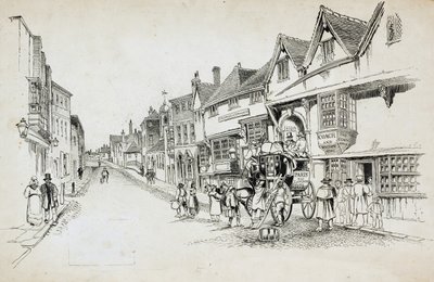 High Street, Canterbury, Kent, 1892-1933 od Charles George Harper