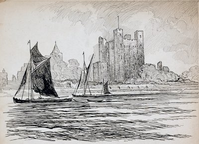 Hrad Rochester, Kent, 1892-1933 od Charles George Harper