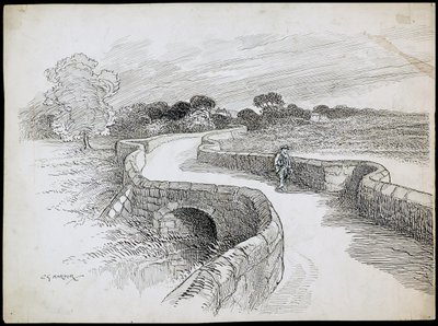 Swarkestone Bridge, Stanton By Bridge, Derbyshire od Charles George Harper