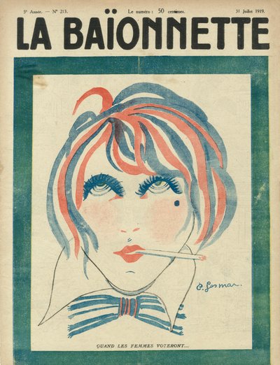 Obálka novin "La Baionnette" z 31. července od Charles Gesmar