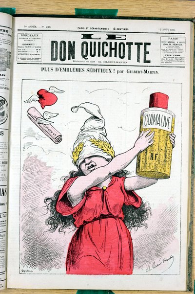Obálka „“Le Don Quijote“, číslo 215, Satirique en Colours od Charles Gilbert Martin