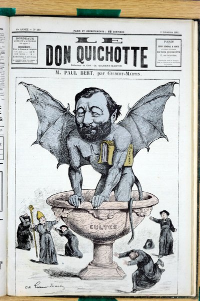Obálka „Le Don Quijote“, číslo 389, satirická barva od Charles Gilbert Martin