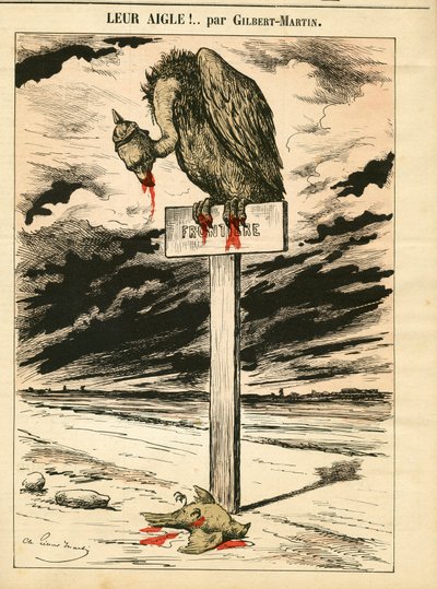 Obálka „Le Don Quijote“, číslo 693, satirická barva od Charles Gilbert Martin