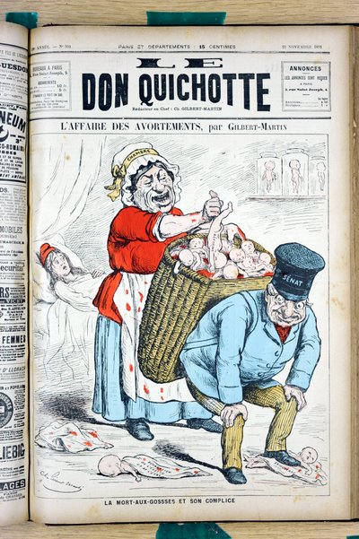 Obálka „Le Don Quijote“, číslo 908, satirická barva od Charles Gilbert Martin