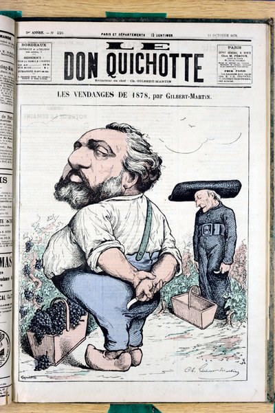 Obálka "" Don Quijote "", číslo 225, Satirique en Colours od Charles Gilbert Martin