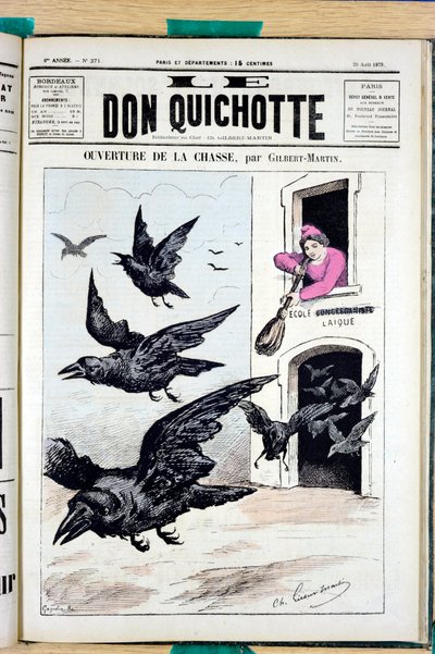 Obálka "" Don Quijote "", číslo 271, Satirique en Colours od Charles Gilbert Martin