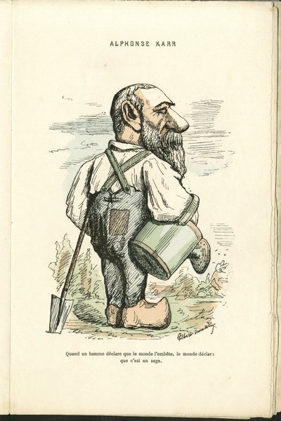 Ilustrace Charlese Gilberta-Martina (1839-1905) v knize "Contemporary Grimaces". od Charles Gilbert Martin