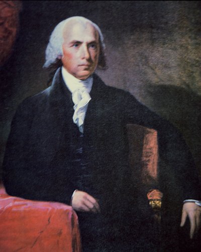 James Madison (1751-1836) (barevné lito) od Charles Gilbert Stuart
