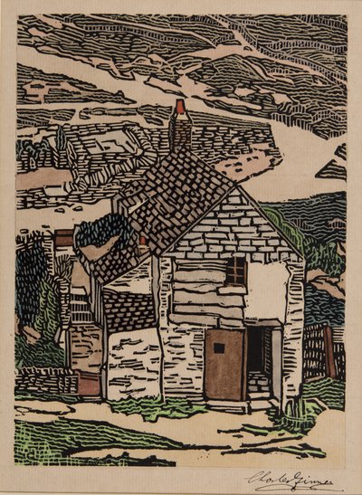Cornish Cottage od Charles Ginner