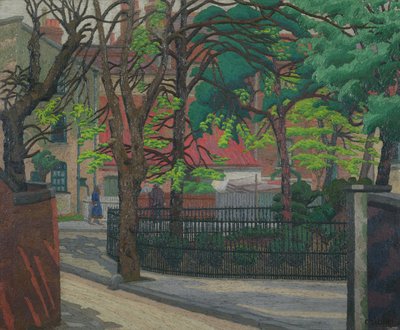 Pond Square, Highgate od Charles Ginner