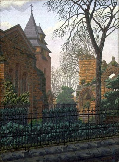 Kostel sv. Jana, Chester od Charles Ginner