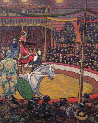 Cirkus, kolem roku 1913 (olej na plátně) od Charles Ginner