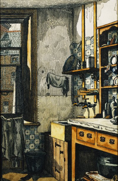 Roh kuchyně od Charles Ginner
