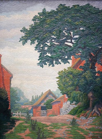 Woodlane Farm, Bearley (olej) od Charles Ginner