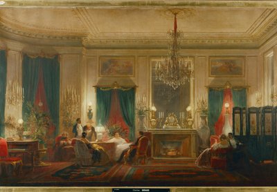 Salon princezny Matyldy, dcery krále Jeronýma a královny Kateřiny Württemberské, v pařížské ulici de Courcelle... (olej na plátně) od Charles Giraud