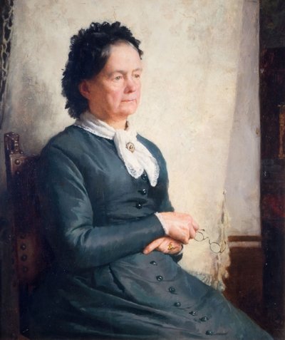 Portrét umělcovy matky, 1885. od Charles Gogin