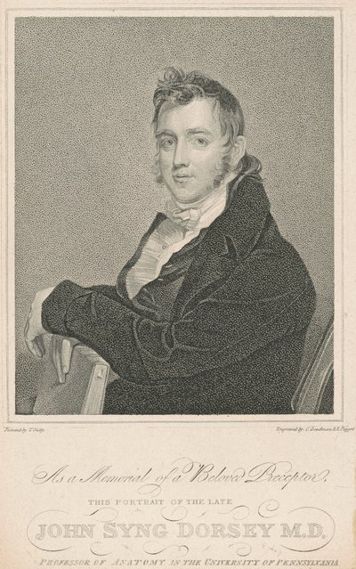 John Syng Dorsey, M.D. od Charles Goodman and Robert Piggot, after Thomas Sully
