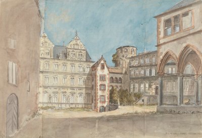 Ruiny zámku du Heidelberg od Charles Gore