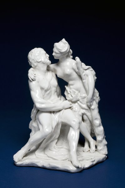 Hercules a Omphale, kolem 1749-59 (porcelán z měkké pasty) od Charles Gouyn