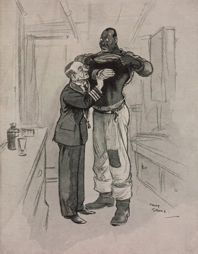 Černý mor, hypochondr, kreslený film Chase Gravea (1886-1944) z The Tatler, č. 1415, 8. srpna od Charles Grave
