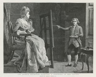 Sir Joshua Reynolds v Londýně od Charles Green