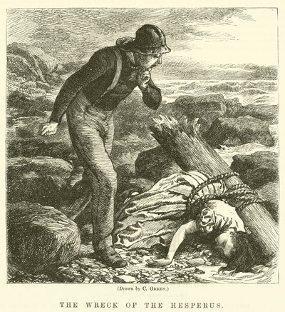 Vrak lodi Hesperus od Charles Green
