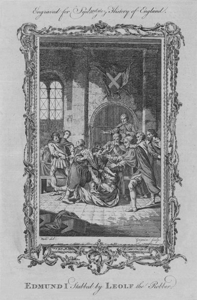 Edmund I. ubodal Leolf Loupežník, 1773. od Charles Grignion