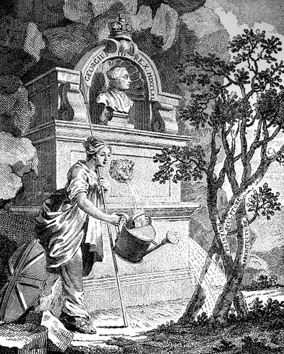 Frontispis do katalogu umělců, c1760. od Charles Grignion
