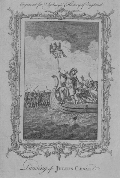 Přistání Julia Caesara, 1773. od Charles Grignion