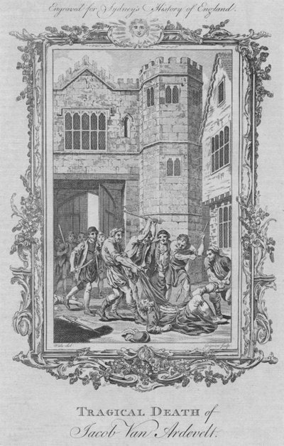Tragická smrt Jacoba Van Ardevelta, 1773. od Charles Grignion