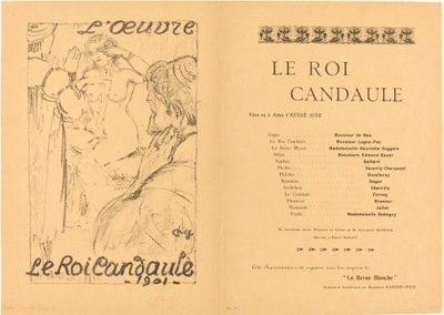 král Candaule od Charles Guerin