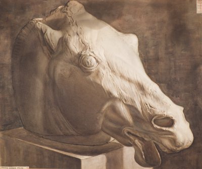Studie - Koně míří z Parthenonu od Charles Gustav Louis Phillips