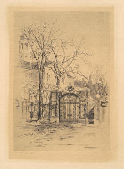 Johnson Gate, Cambridge, Massachusetts od Charles H. Woodbury