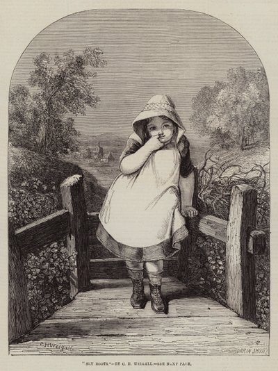 Gravírování Sly Boots od Charles Harvey Weigall