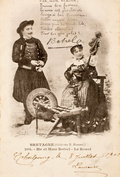 Stará pohlednice / Le Rouet / Bretaň / Francie od Augustus Kollner