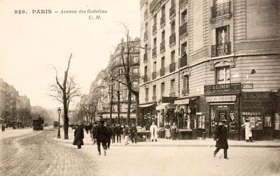 Pohlednice / Avenue des Gobelins / Paříž / Seina / Ile de France / Francie od Augustus Kollner