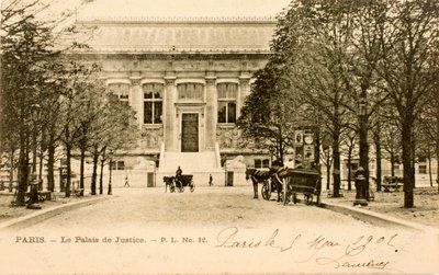 Pohlednice/Palais de Justice/Paříž/Seina/Ile de France/Francie od Augustus Kollner