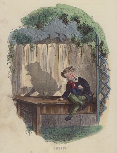 Štěně (barevné rytí) od Charles Henry Bennett