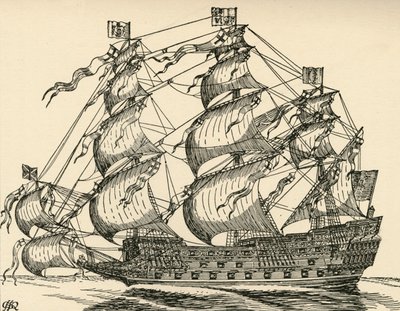 Sovereign of the Seas, 1931 od Charles Henry Bourne Quennell