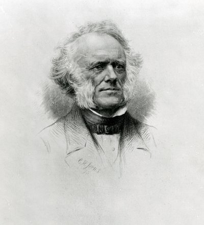 Sir Charles Lyell, 1875 (tehovaná rytina) od Charles Henry Jeens