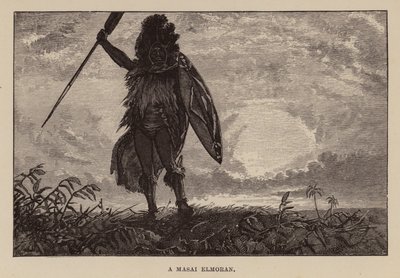 Ilustrace pro Allan Quatermain od H Ridera Haggarda (rytina) od Charles Henry Malcolm Kerr