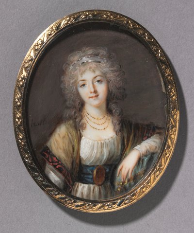 Portrét mladé ženy, c. 1785. od Charles Hénard