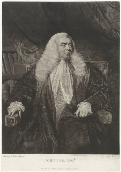 Portrét Johna Lee od Charles Howard Hodges