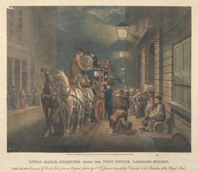 Royal Mails, od pošty, Lombard Street od Charles Hunt
