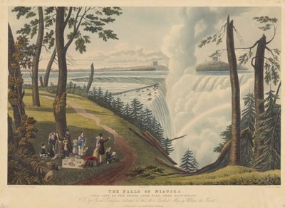 Niagarské vodopády od Charles Hunt after James Pattison Cockburn